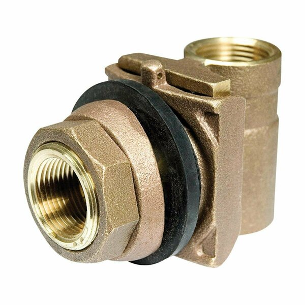 Parts20 Pitless Adapter, 1 x 4 in. - Brass 4850483